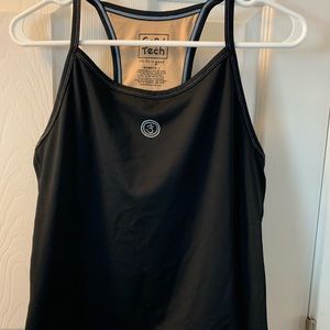 Racerback running top with built in bra.